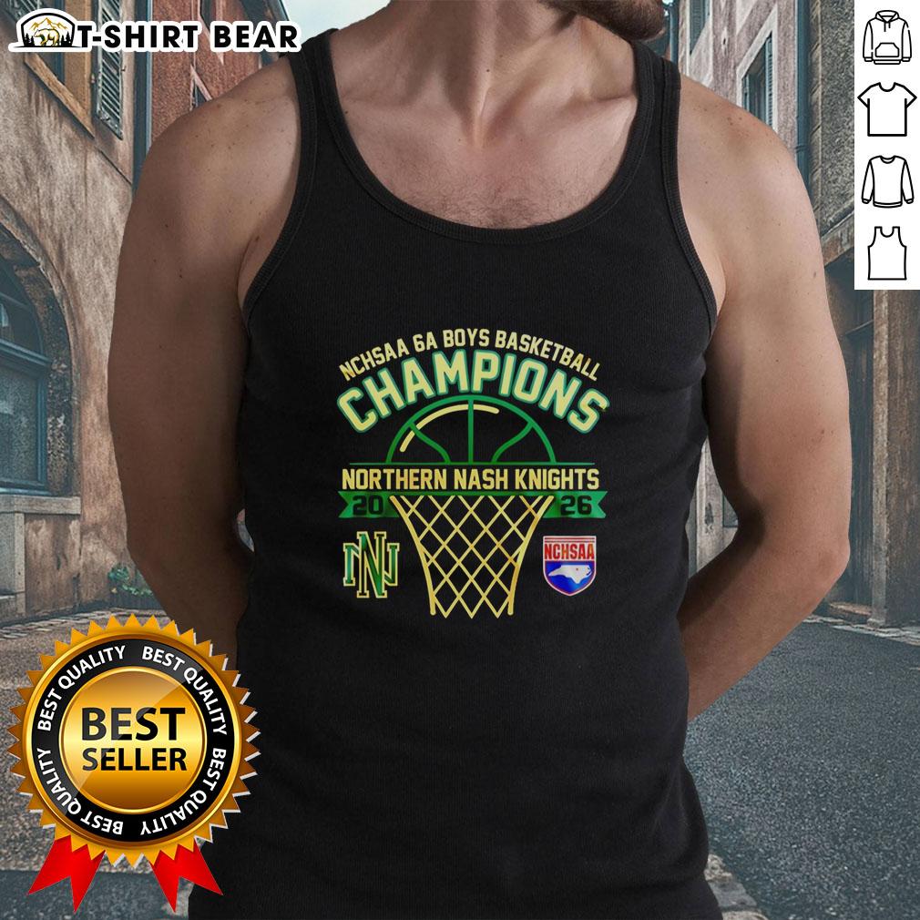 Good Northern Nash Knights NCHSAA 6A Boys Basketball Champions tank top showcasing team pride and athletic spirit.