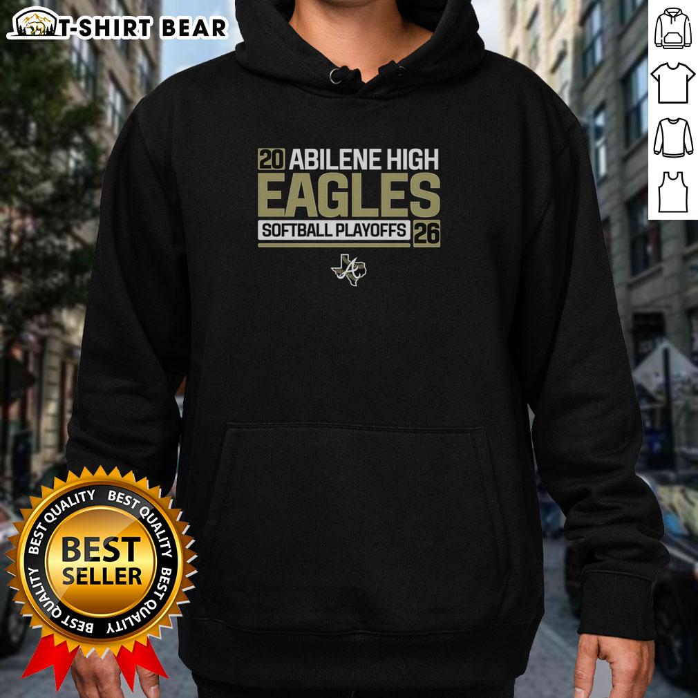 Nice Abilene High Softball Eagles playoffs 2026 hoodie featuring team colors and logo for fans and players.