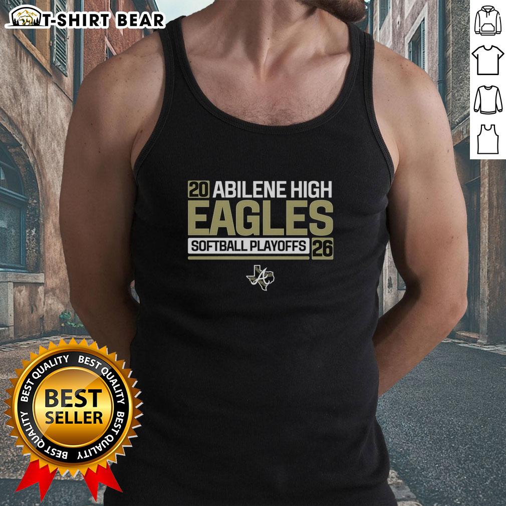 Abilene High Softball Eagles 2026 playoffs tank top showcasing team pride and vibrant colors for fans.