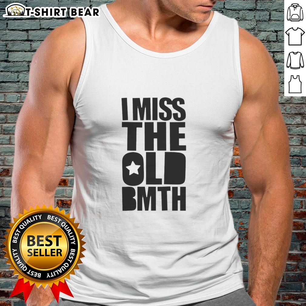 Alt Text: Stylish 'I Miss The Old Bmth' tank top design, perfect for fans of nostalgia and Bournemouth music culture.