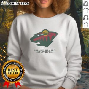 Nice Minnesota Wild NHL 2026 Stanley Cup Playoffs sweatshirt featuring team colors and logo for ultimate fan style.