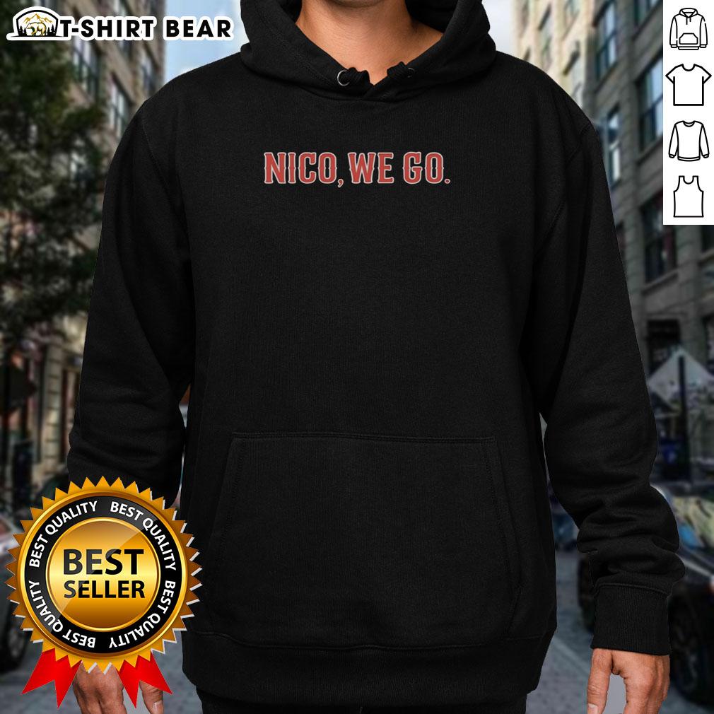 Nice Nico hoodie featuring Nico Hoerner of the Chicago Cubs, perfect for baseball fans and stylish game day wear.