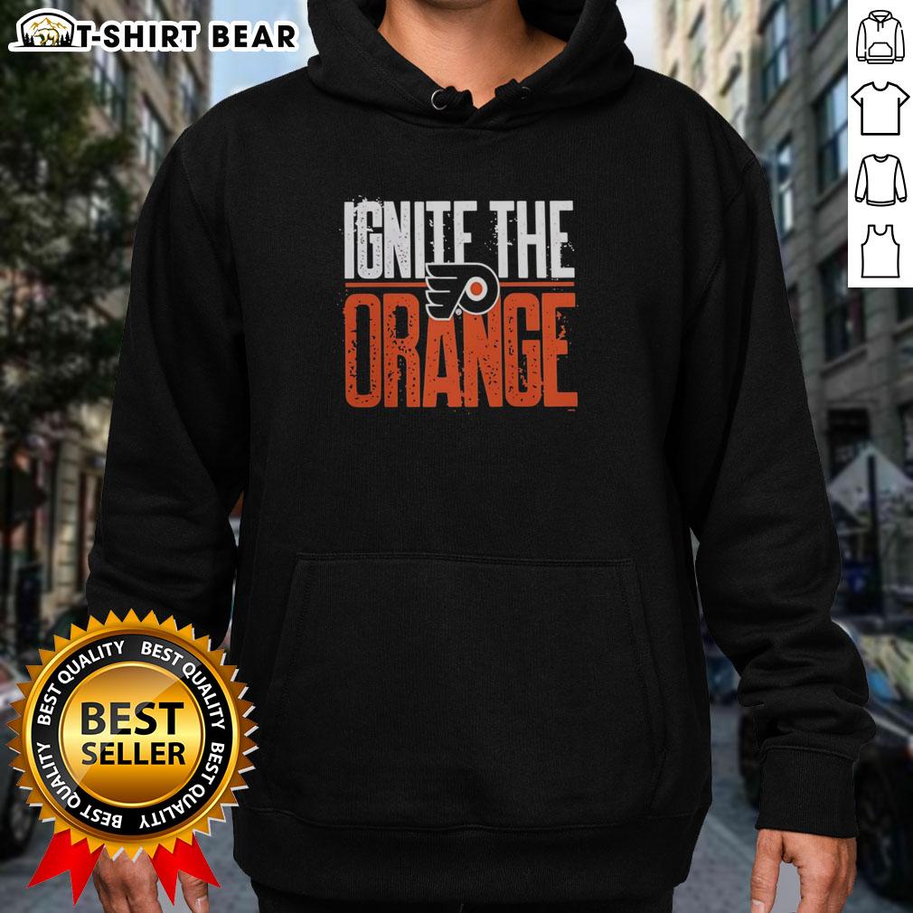 Alt Text: Nice Philadelphia Flyers Ignite The Orange 2026 Stanley Cup Playoffs hoodie featuring team logo and vibrant colors.