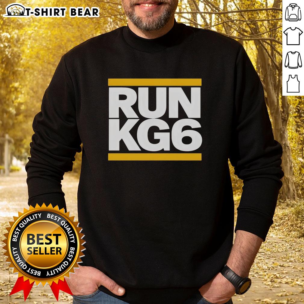 Alt Text: Konnor Griffin of Pittsburgh Pirates wearing a Cool Parody Sweatshirt during a nice run on the field.