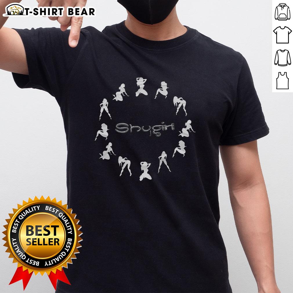 Nice Shygirl Human Shape Circle T-Shirt featuring a unique design with a vibrant graphic in a stylish fit.