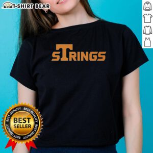 Ladies tee featuring the Nice Tennessee Volunteers Strings logo, perfect for fans and casual wear.