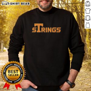 Nice Tennessee Volunteers Strings Logo Sweatshirt featuring the iconic UT logo in vibrant orange and white.
