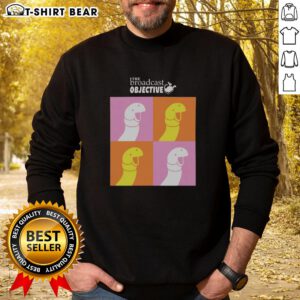 Alt Text: Stylish Nice The Broadcast Objective Sweatshirt in vibrant colors, perfect for casual wear and showcasing modern fashion.