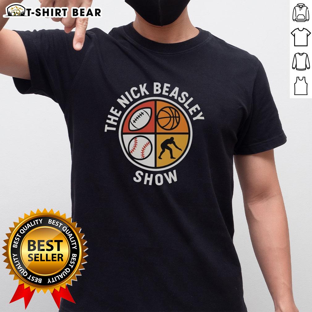 Nice The Nick Beasley Show Logo T-Shirt featuring a vibrant design and bold logo for fans of the show.