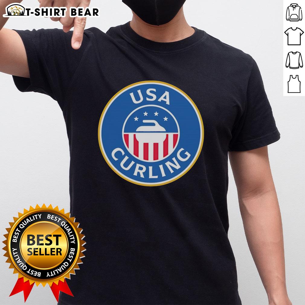 Nice USA Curling Winter Olympics T-Shirt featuring bold graphics and cozy fabric, perfect for fans and athletes alike.