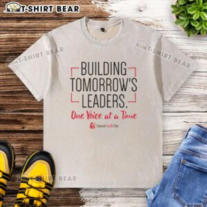 Official Cincinnati Youth Choir 'Building Tomorrow's Leaders' washed t-shirt featuring vibrant design and choir logo.