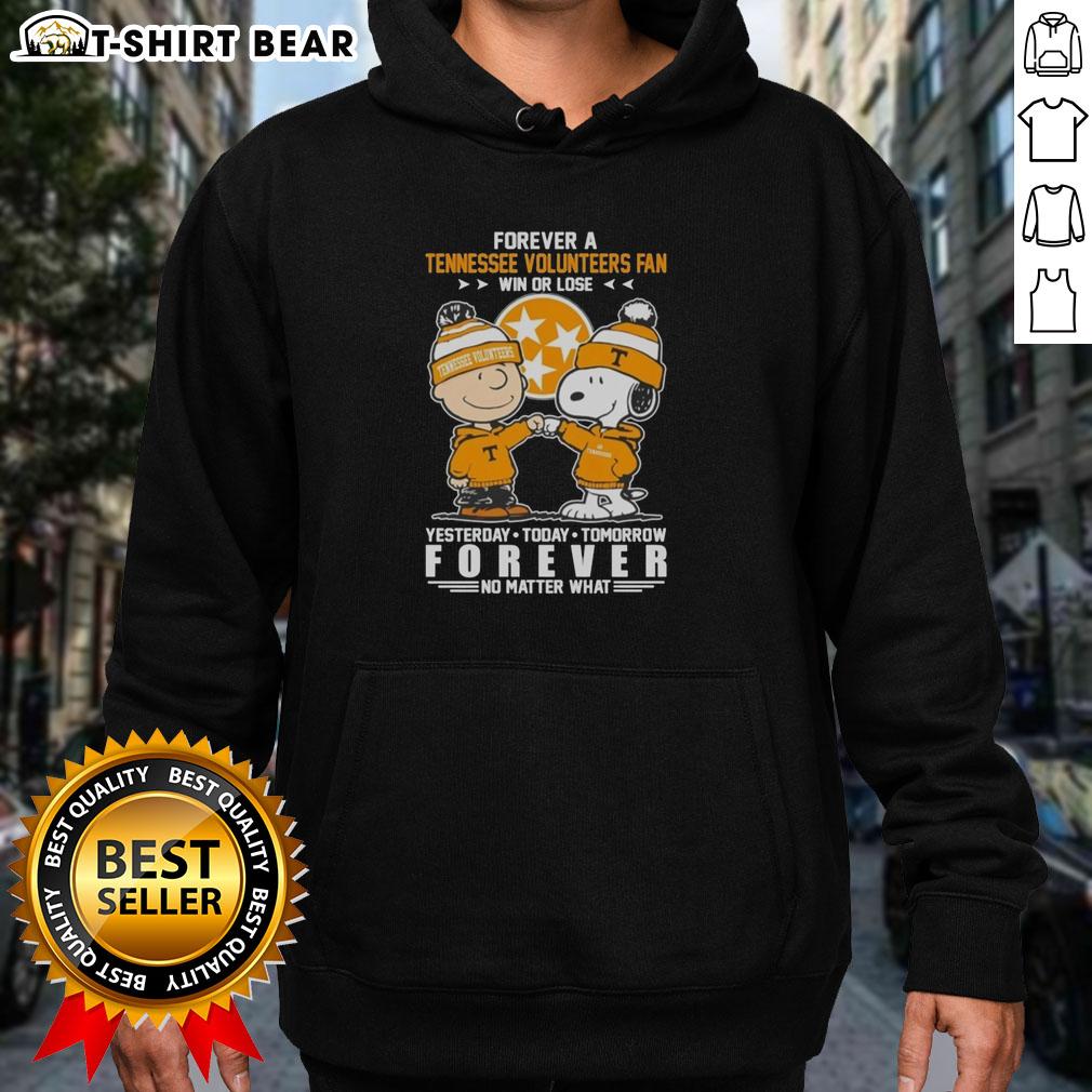 Official Tennessee Volunteers Snoopy and Charlie Brown hoodie, perfect for fans celebrating win or lose.
