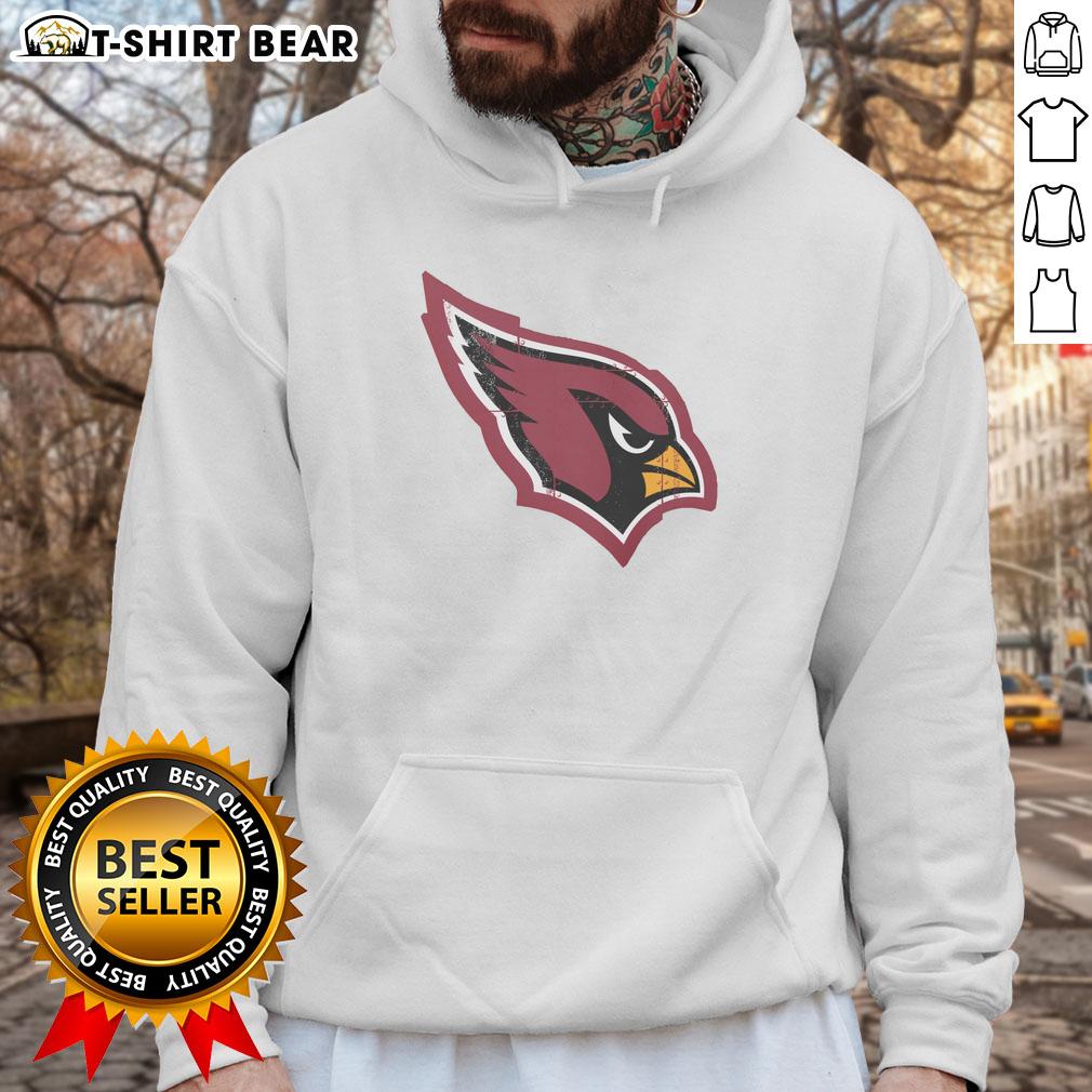 Original Arizona Cardinals Rivet Logo Hoodie featuring a bold team logo and comfortable fit, perfect for fans.
