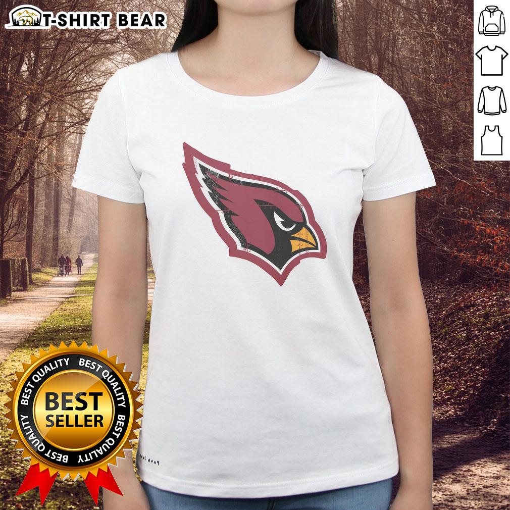 Original Arizona Cardinals Rivet Logo Ladies Tee featuring a stylish design for female fans of the NFL team.