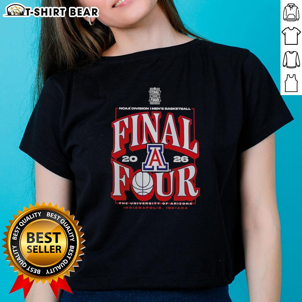 Original Arizona Wildcats 2026 NCAA Men's Basketball Tournament Final Four ladies tee in vibrant colors and stylish design.
