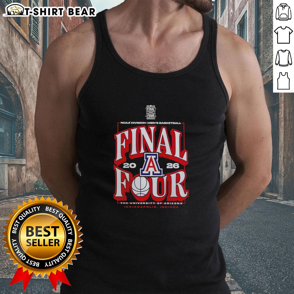 Original Arizona Wildcats 2026 NCAA Men's Basketball Tournament March Madness Final Four tank top design.