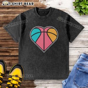Original SATX Basketball Heart T-shirt featuring San Antonio Spurs NBA logo, perfect for fans and casual wear.