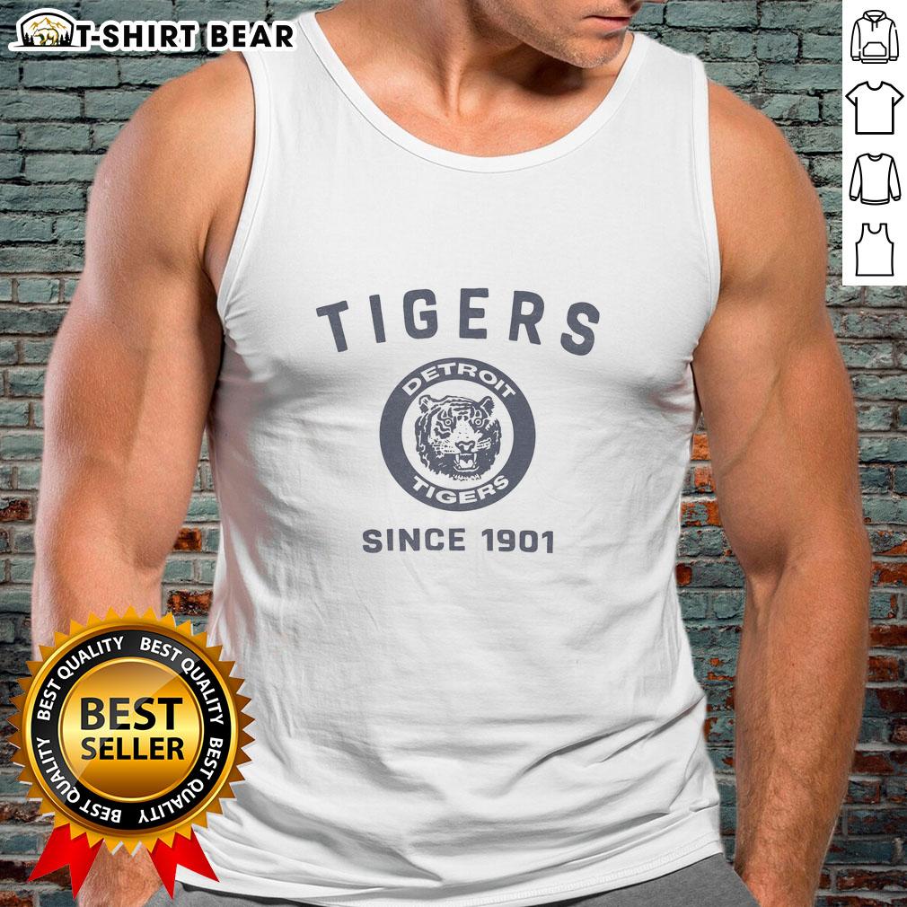 Alt Text: Stylish Detroit Tigers Cooperstown Duster Tank Top in vibrant colors, perfect for summer sports fans and casual wear.