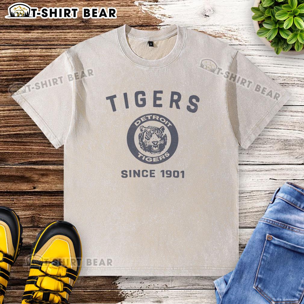 Pretty Detroit Tigers Cooperstown Duster Washed T-Shirt in vintage style, showcasing team pride and comfort.