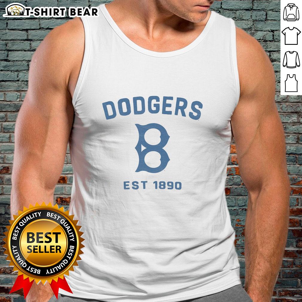 Alt Text: Stylish Los Angeles Dodgers Cooperstown Duster Tank Top, perfect for fans, featuring classic team colors and logo.