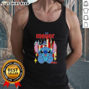 Pretty Stitch USA flag tank top featuring vibrant colors and stylish design, perfect for patriotic summer outfits.
