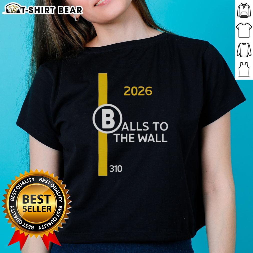 Alt Text: Stylish 2026 Boston Red Sox Balls To The Wall ladies tee showcasing vibrant team colors and logo. Perfect for fans!