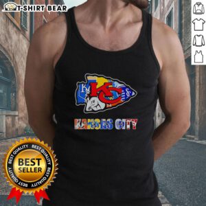 Awesome Kansas City Chiefs and Royals logo mashup tank top showcasing vibrant team colors and sporty design.