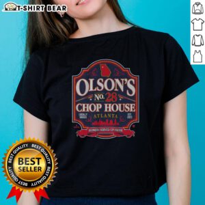 Hot Matt Olson's Chop House Ladies Tee featuring stylish design and vibrant colors, perfect for fans and casual wear.