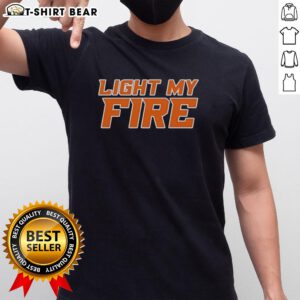 Original Light My Fire T-Shirt featuring vibrant print and comfortable fit for casual wear and outdoor adventures.