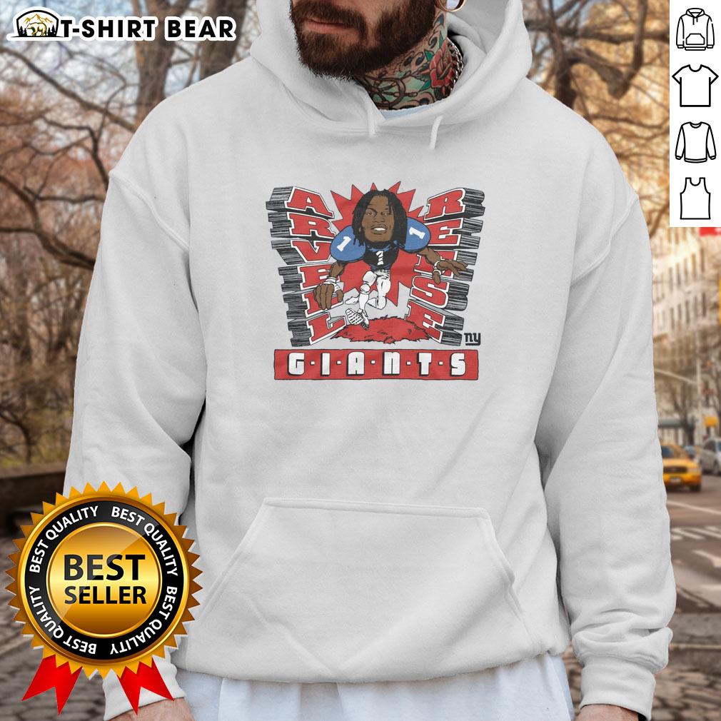 Arvell Reese hoodie featuring New York Giants design, perfect for fans showcasing team pride and style.