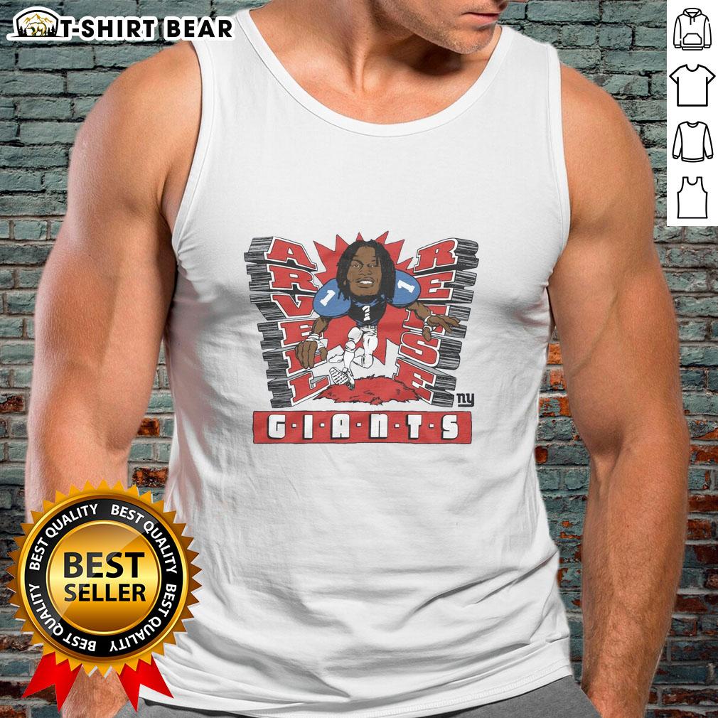 Stylish New York Giants Arvell Reese tank top featuring team colors and logo, perfect for game day wear.