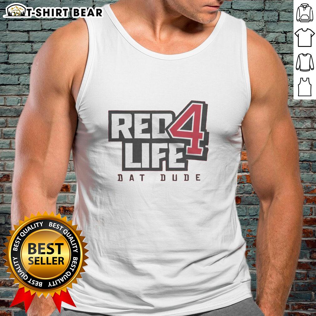 Stylish Pretty Red4life Dat Dude tank top featuring a bold design, perfect for casual summer outfits.