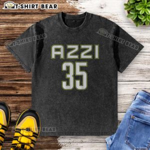 Alt Text: Top Azzi Fudd Dal 35 Washed T-Shirt in soft fabric, featuring a casual design perfect for everyday wear.