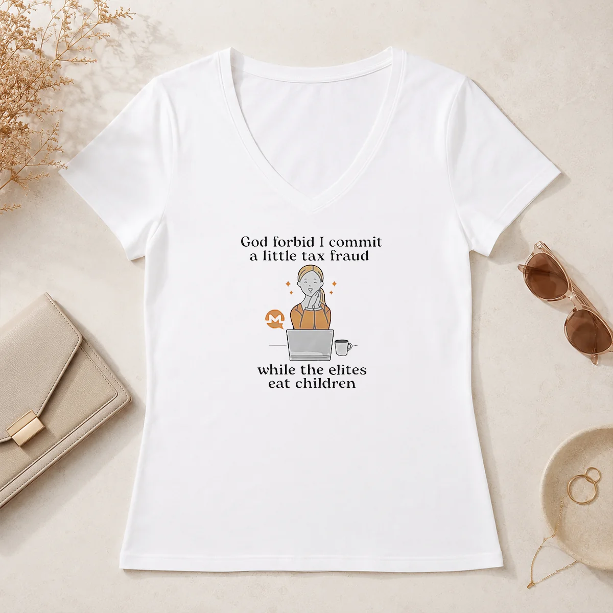 Awesome Monero Cryptocurrency God Forbid I V-Neck Shirt Awesome Monero Cryptocurrency God Forbid I V-Neck Shirt