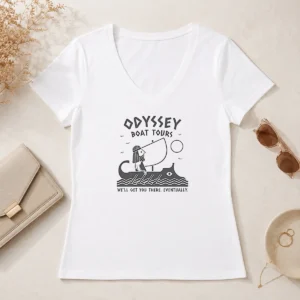 Awesome Odysseus Odyssey Boat Tours We Will Get You There Eventually V-Neck Shirt