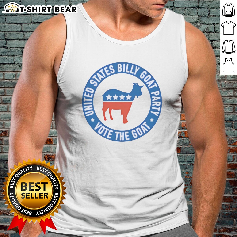 Awesome United States Billy Goat Party Vote The Goat American Politics Satire Hoodie Shirt on Tank Top Awesome United States Billy Goat Party Vote The Goat American Politics Satire Hoodie Shirt shown as a tank top preview