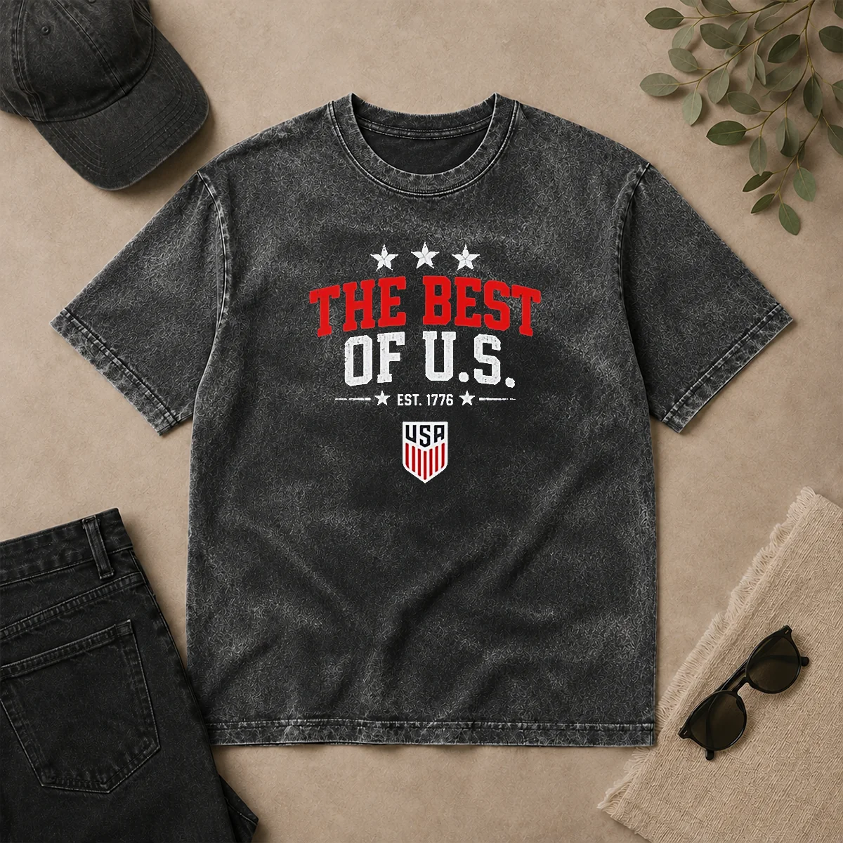 Awesome USMNT The Best Of U.S Washed T Shirt Awesome USMNT The Best Of U.S Washed T-Shirt