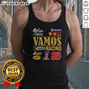 Awesome Vamos Racing Team Championship Vamos Racing 85 Vamos World Vm Std Tank top featuring a vibrant racing graphic