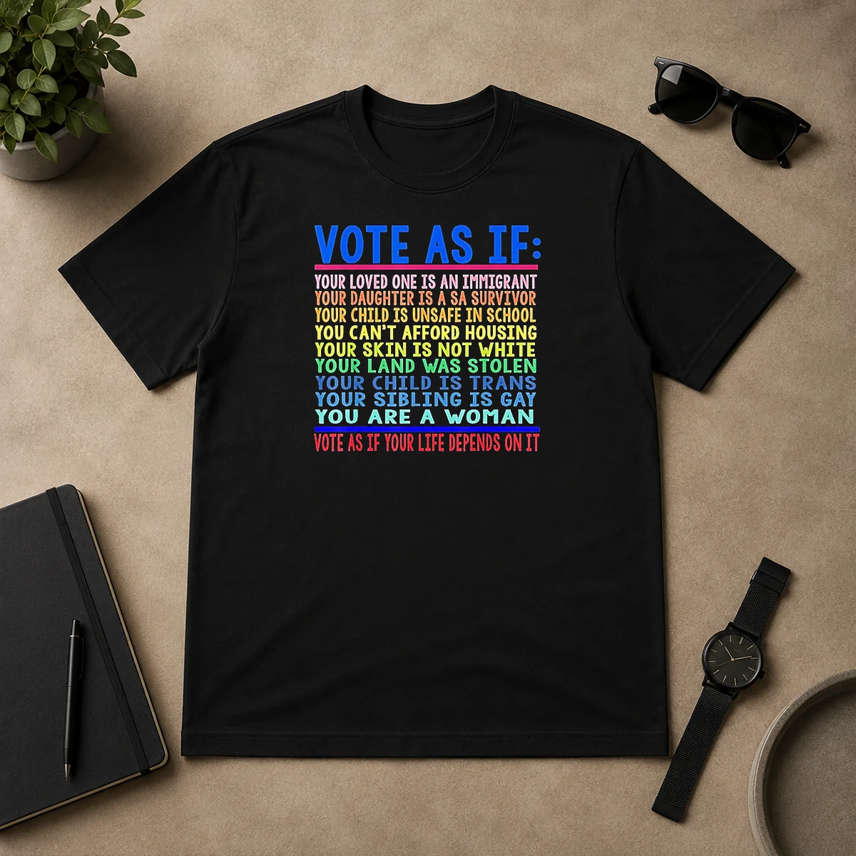 Awesome Vote As If Your Life Shirt Awesome Vote As If Your Life Shirt
