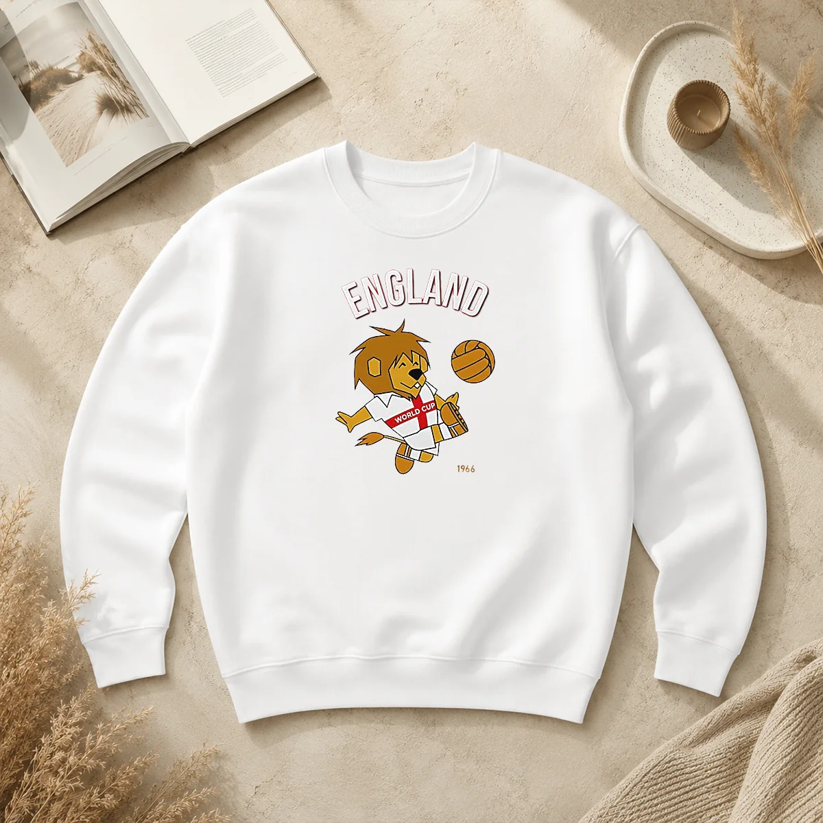 Awesome World Cup Willie England 1966 Soccer Mascot Mascot England Sweater Awesome World Cup Willie England 1966 Soccer Mascot Mascot England Sweater