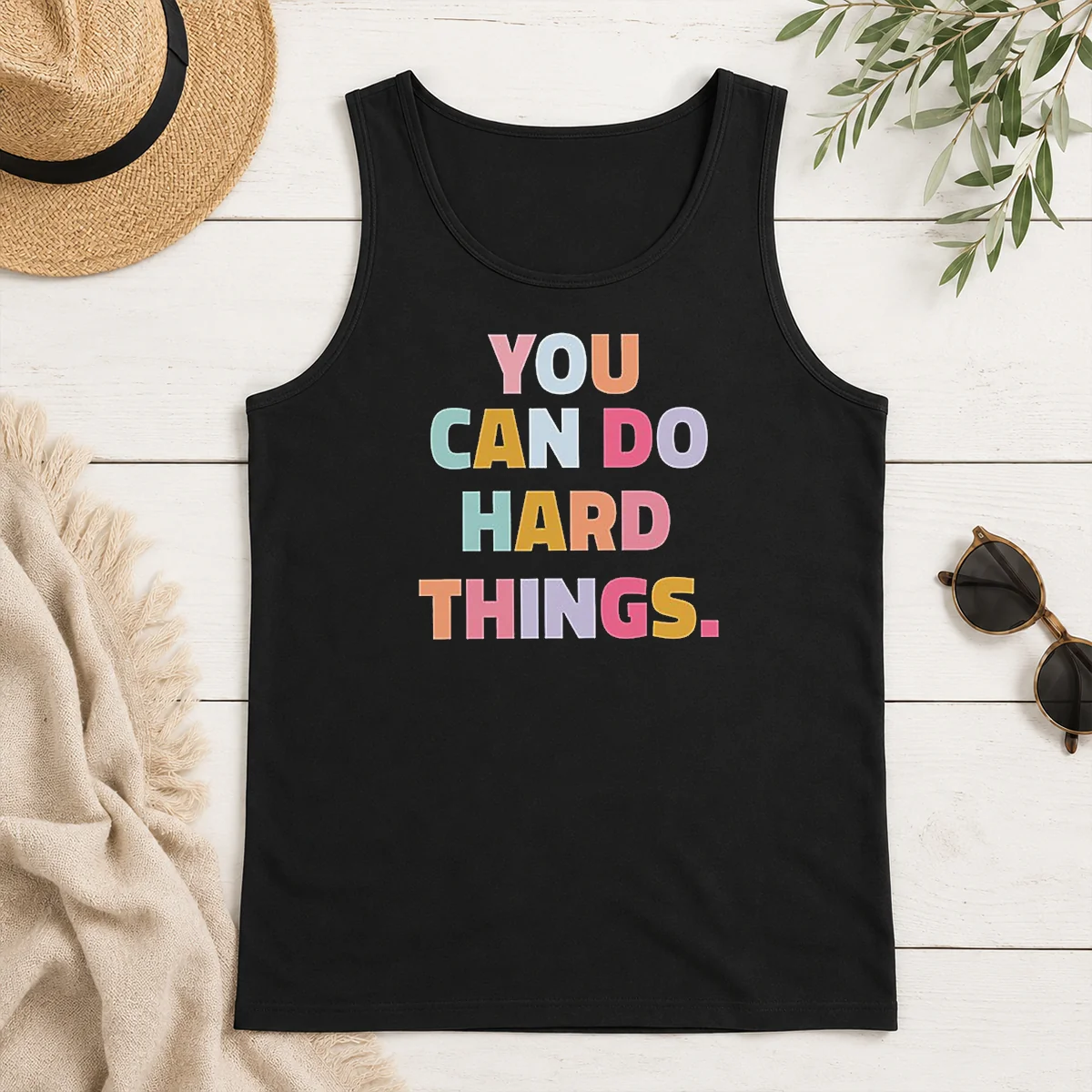 Awesome You Can Do Hard Things Teacher Tank Top Awesome You Can Do Hard Things Teacher Tank Top