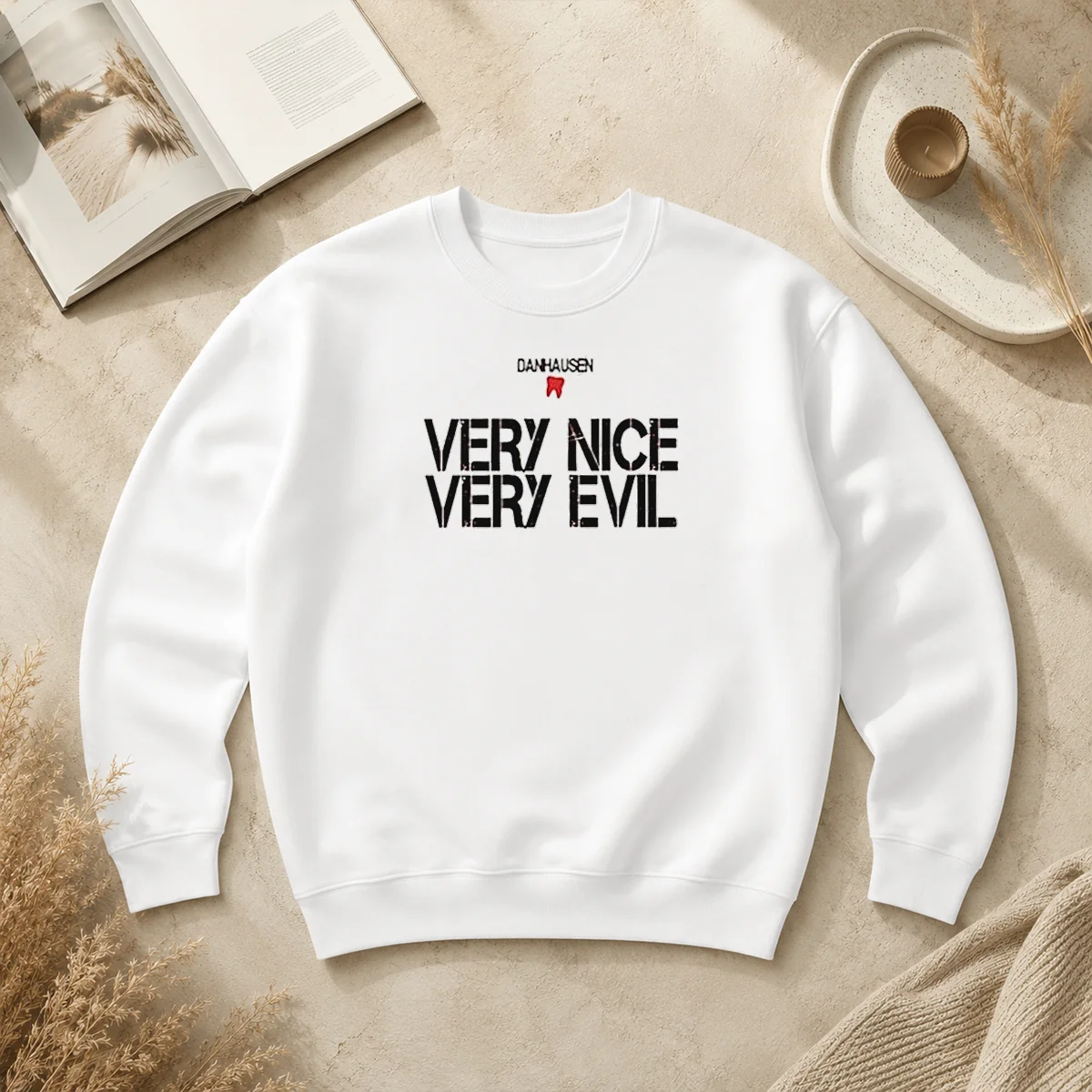Good Danhausen Very Nice Very Evil Sweater Good Danhausen Very Nice Very Evil Sweater