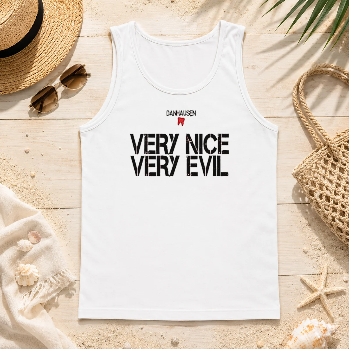 Good Danhausen Very Nice Very Evil Tank Top Good Danhausen Very Nice Very Evil Tank Top