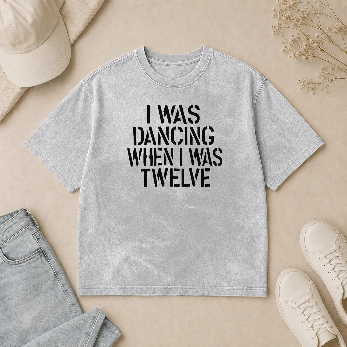 Good I Was Dancing When I Was Twelve Youth Washed T Shirt Good I Was Dancing When I Was Twelve Youth Washed T-Shirt