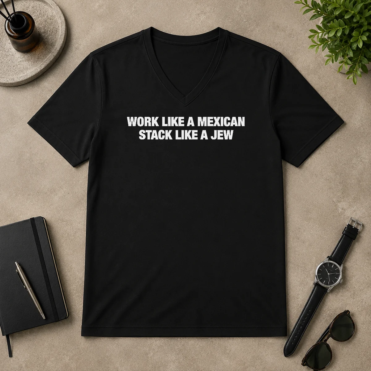 Good Work Like A Mexican Stack V-Neck Shirt Good Work Like A Mexican Stack V-Neck Shirt