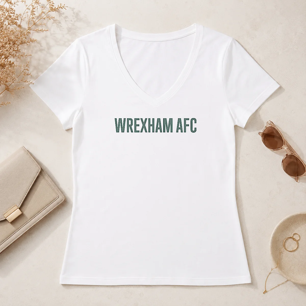 Good Wrexham AFC V-Neck Shirt Good Wrexham AFC V-Neck Shirt