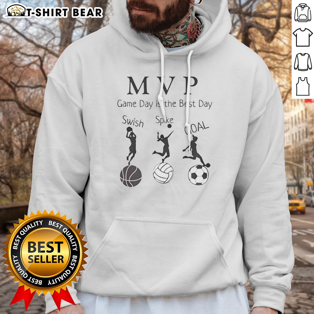 Hot MVP Game Day Is The Best Day Swish Spike Coal Hoodie Shirt on Hoodie Hot MVP Game Day Is The Best Day Swish Spike Coal Hoodie Shirt shown as a hoodie preview