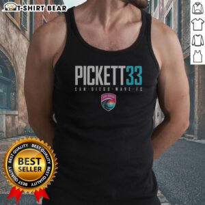 Hot San Diego Wave FC Pickett 33 San Diego Wave FC Soccer League Tank top featuring vibrant colors and team logo