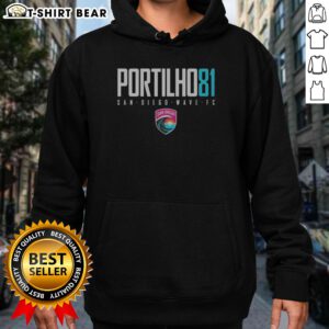 Hot San Diego Wave FC Portilho 81 San Diego Wave FC Sports Apparel Hoodie featuring vibrant team colors
