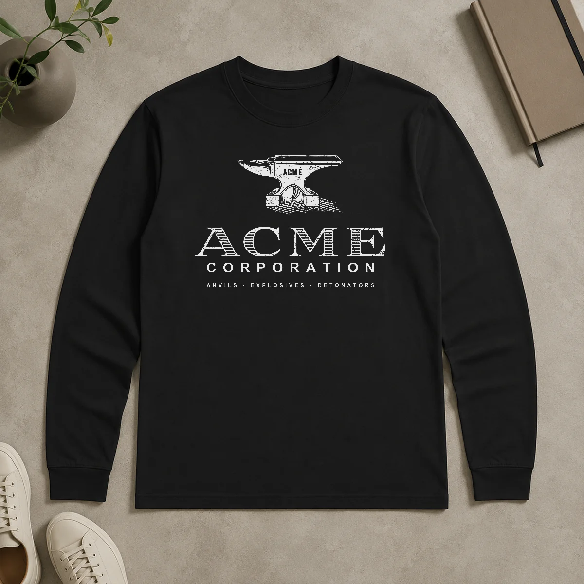 Nice ACME Corporation Anvils Explosives Detonators Long Sleeve Shirt Nice ACME Corporation Anvils Explosives Detonators Long Sleeve Shirt